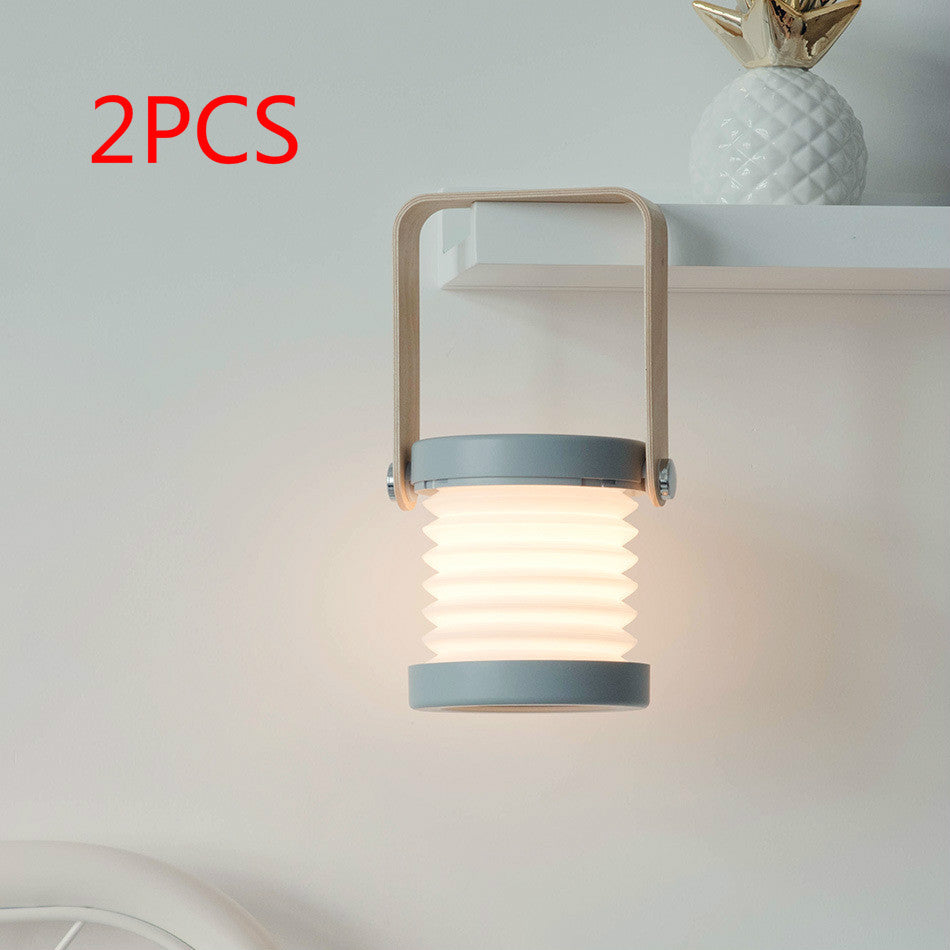 USB Rechargeable Foldable LED Night Light – Touch Dimmable Reading Lamp for Home Decor