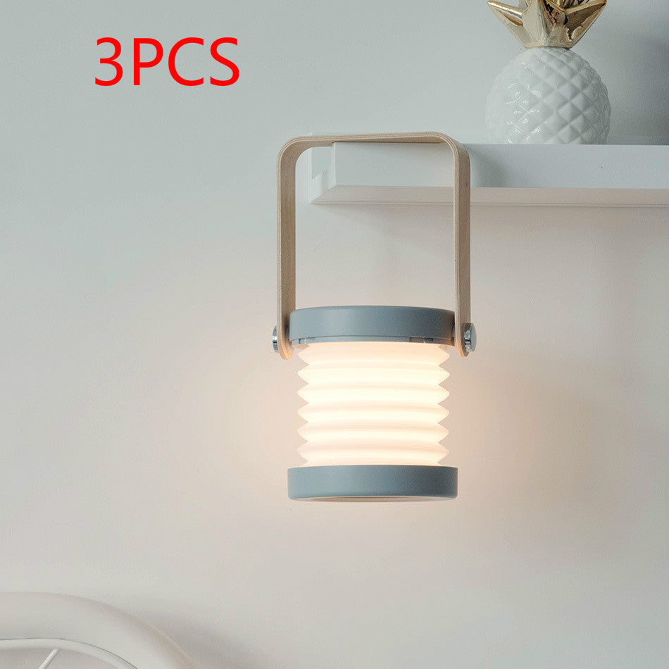 USB Rechargeable Foldable LED Night Light – Touch Dimmable Reading Lamp for Home Decor