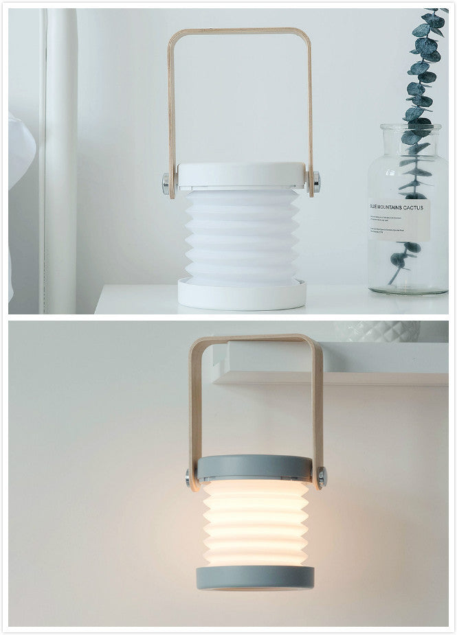 USB Rechargeable Foldable LED Night Light – Touch Dimmable Reading Lamp for Home Decor
