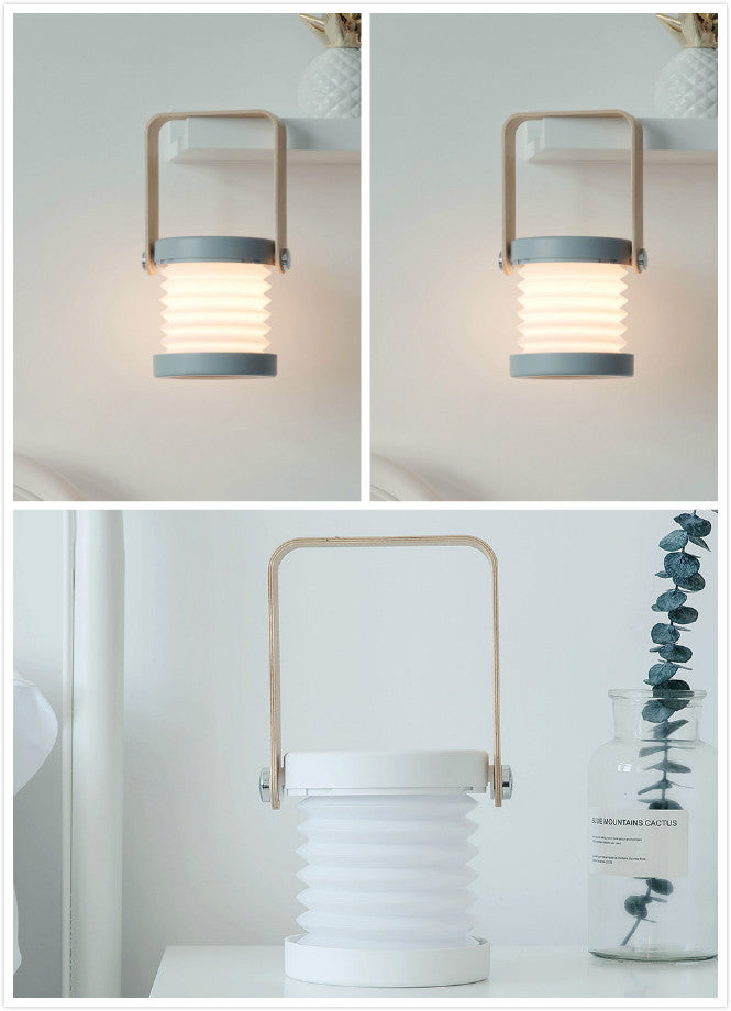 USB Rechargeable Foldable LED Night Light – Touch Dimmable Reading Lamp for Home Decor