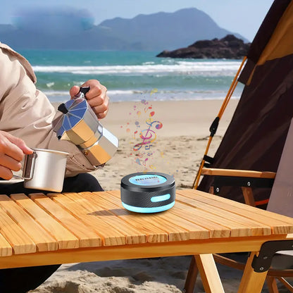 Wireless Mini Bone Conduction Speaker – Bluetooth Vibration Speaker with LED Light