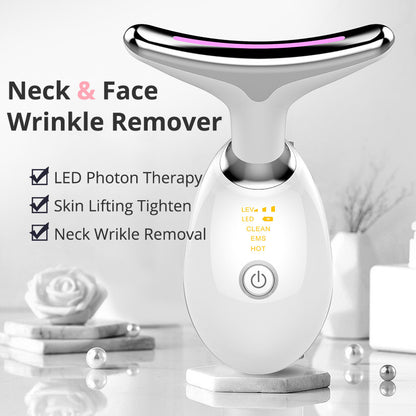 EMS Neck Lifting & Tightening Massager – Electric Microcurrent for Wrinkle Removal and Firm Skin