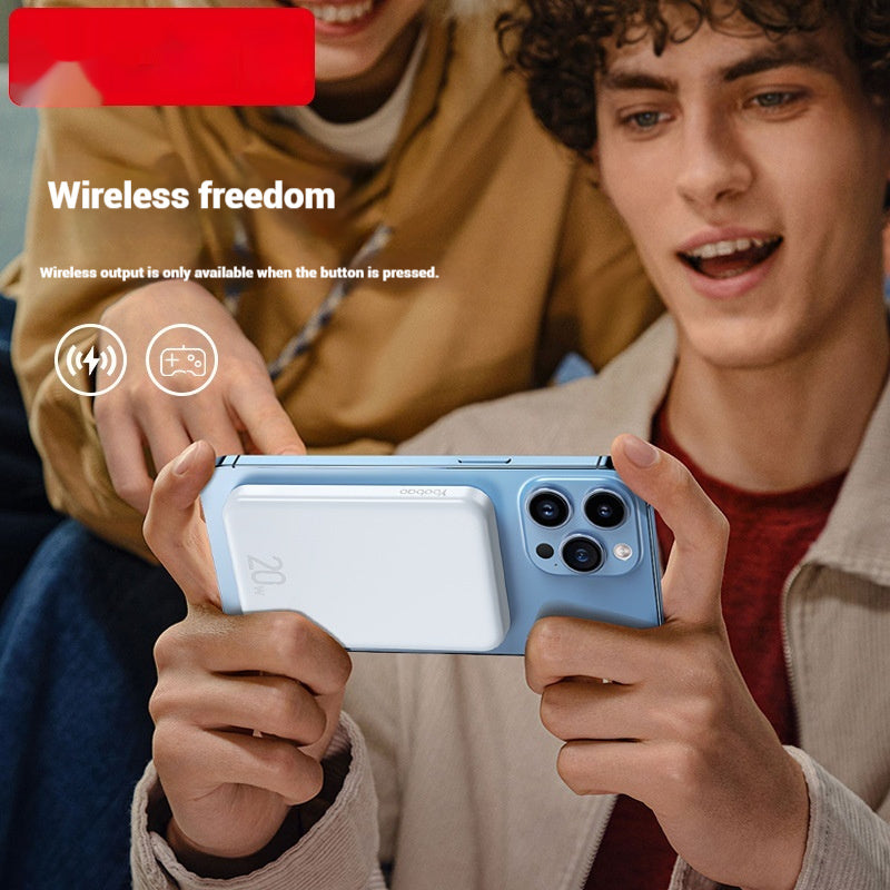 Portable Mobile Power Bank – Magnetic Wireless Charger with Fast Charging Support