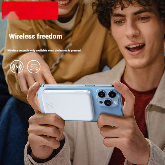 Portable Mobile Power Bank – Magnetic Wireless Charger with Fast Charging Support