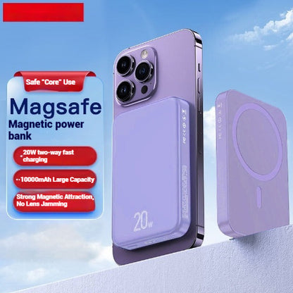 Portable Mobile Power Bank – Magnetic Wireless Charger with Fast Charging Support